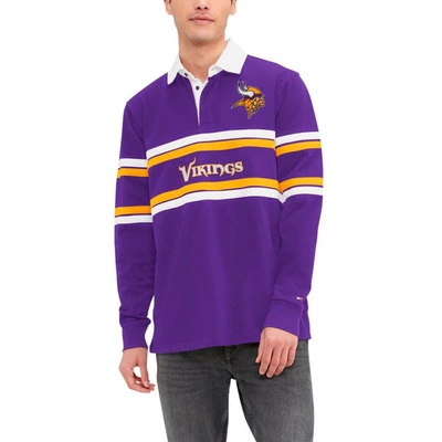 Tommy Hilfiger Purple Minnesota Vikings Cory Varsity Rugby Long Sleeve T-shirt