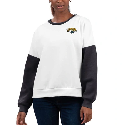 G-iii 4her By Carl Banks White Jacksonville Jaguars A-game Pullover Sweatshirt