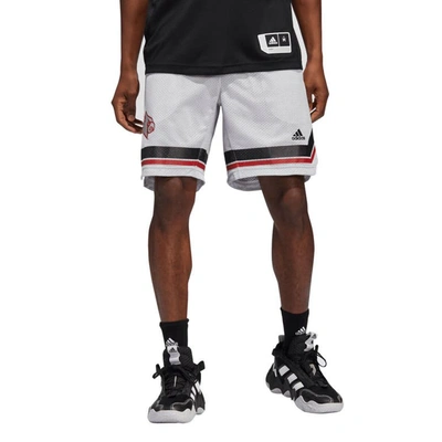 Adidas Originals Adidas Grey Louisville Cardinals Swingman Aeroready Basketball Shorts In White