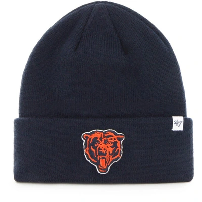 47 Kids' Youth ' Navy Chicago Bears Basic Cuffed Knit Hat