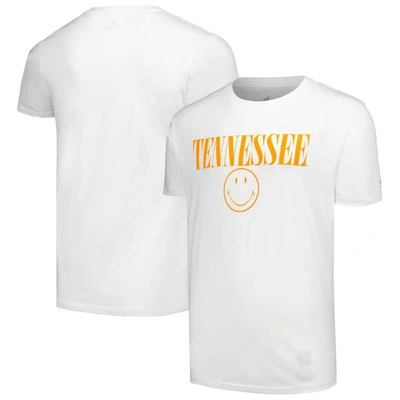 League Collegiate Wear White Tennessee Volunteers Smiley All American T-shirt