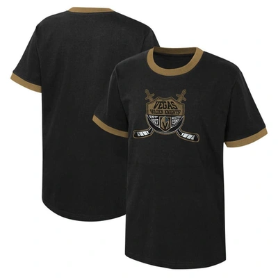 Outerstuff Kids' Youth Black Vegas Golden Knights Ice City T-shirt