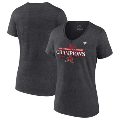 Fanatics Branded  Heather Charcoal Arizona Diamondbacks 2023 National League Champions Locker Room P