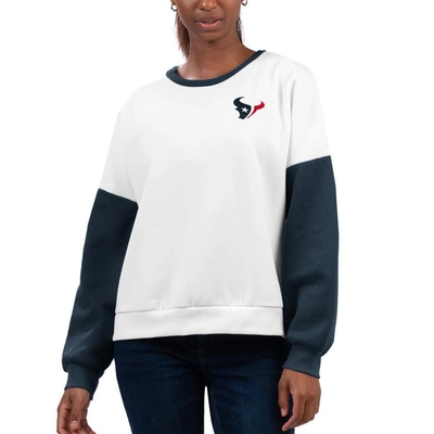 G-iii 4her By Carl Banks White Houston Texans A-game Pullover Sweatshirt