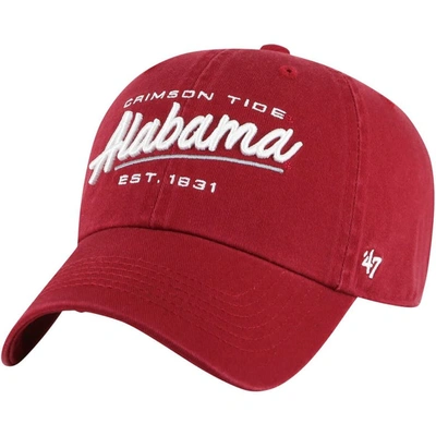 47 ' Crimson Alabama Crimson Tide Sidney Clean Up Adjustable Hat