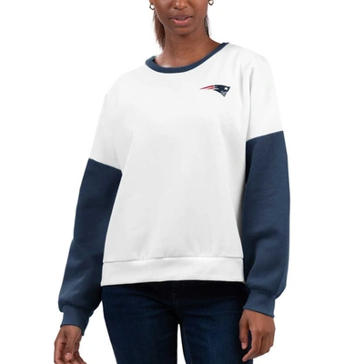 G-iii 4her By Carl Banks White New England Patriots A-game Pullover Sweatshirt