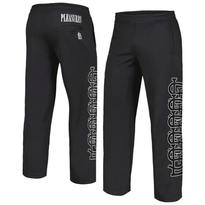 Pleasures Black St. Louis Cardinals Pitcher Track Pants