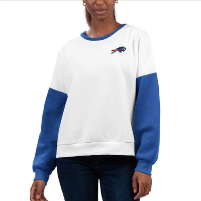 G-iii 4her By Carl Banks White Buffalo Bills A-game Pullover Sweatshirt