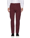 Armani Jeans Casual Pants In Maroon