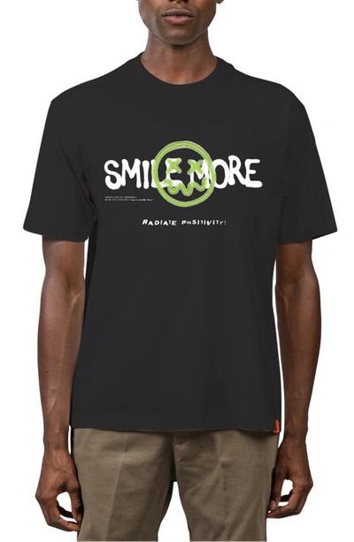 D.rt Smile More Cotton Graphic T-shirt In Black