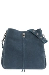 Rebecca Minkoff Darren Deerskin Leather Shoulder Bag In Grey