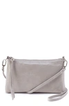 Hobo Darcy Convertible Leather Crossbody Bag In Light Grey