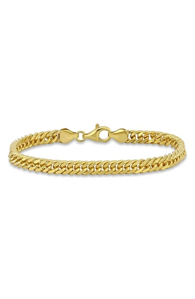 Delmar Double Curb Link Chain Bracelet In Gold
