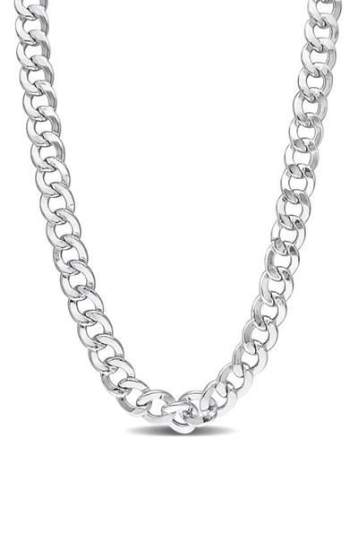 Delmar Curb Link Chain Necklace In Metallic