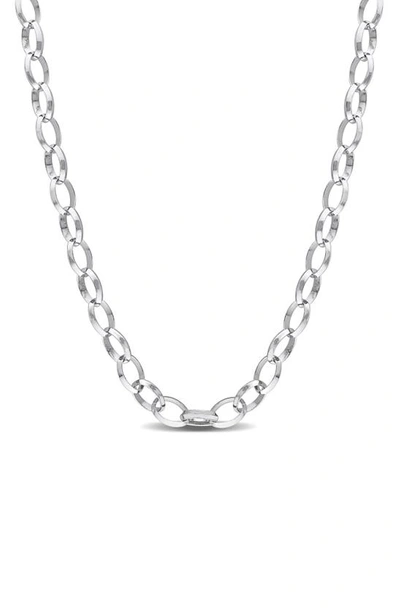 Delmar Rolo Chain Necklace In Metallic