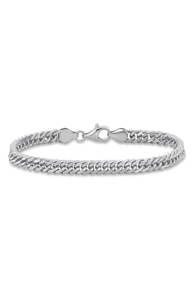 Delmar Double Curb Link Bracelet In Metallic