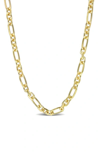 Delmar Figaro Link Chain Necklace In Yellow