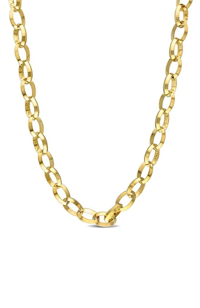 Delmar Rolo Link Chain Necklace In Gold