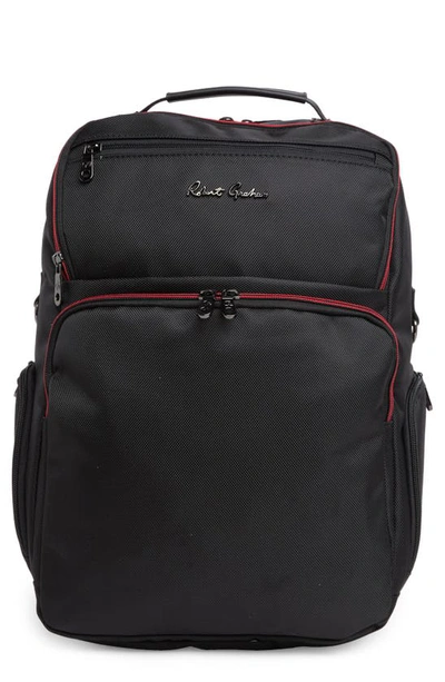 Robert Graham Cache Recycled Polyester Backpack In Black
