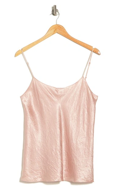 Vince Crinkled Satin Camisole In Tulip