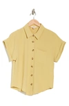 Como Vintage Airflow Button-up Shirt In Leek Green