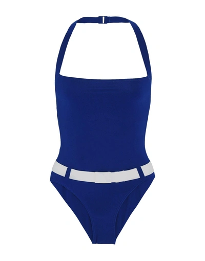 Lisa Marie Fernandez One-piece Swimsuits In Blue