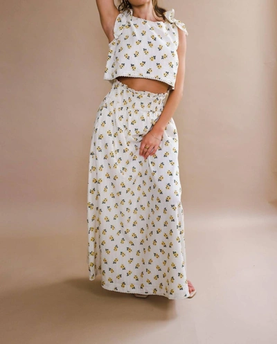 Winston White Ventura Maxi Skirt In Golden In White