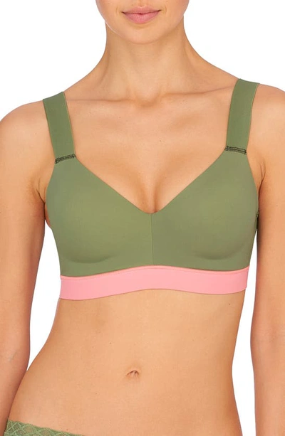 Natori Dynamic Contour Underwire Sports Bra In Oliv/ Conch