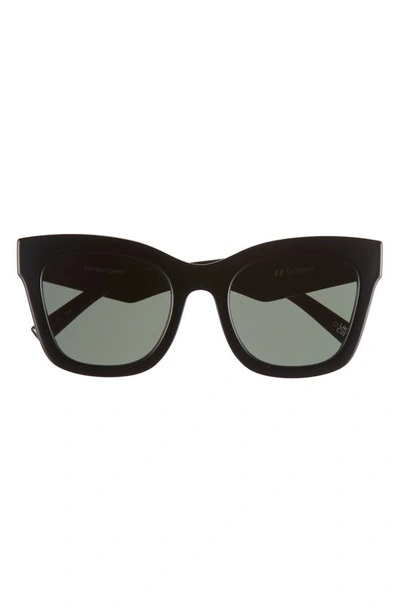 Le Specs Showstopper D-frame Sunglasses In Black