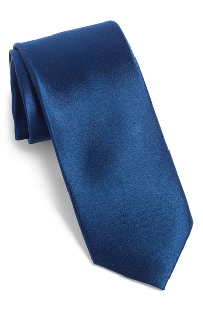 Nordstrom Anthony Solid Silk Tie In Navy