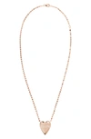 Lana Jewelry Taken Heart Diamond Pendant Necklace In Rose Gold/ Diamond