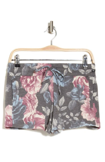 Marika Easy Drawstring Shorts In Ombre Blue Country Floral