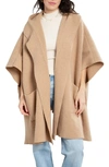 Saachi Oversize Hooded Topper In Taupe