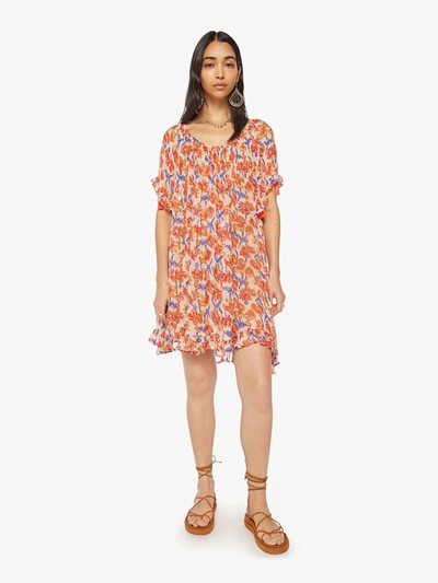 Natalie Martin Marina Dress Water Colour Clementine In Orange