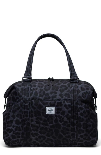 Herschel Supply Co Strand Duffle Bag In Digi Leopard Black