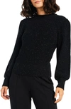 Nic + Zoe Cheerful Chill Sweater In Black
