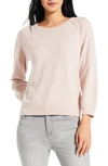 Nic + Zoe Here & There Cotton Blend Sweater In Shell