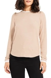 Nzt By Nic+zoe Sweet Dreams Faux Double Layer Top In Natural