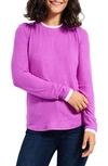 Nzt By Nic+zoe Sweet Dreams Faux Double Layer Top In Vivid Magenta