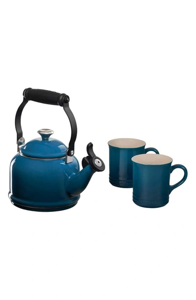 Le Creuset Demi Kettle In Deep Teal