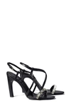 Tory Burch Crystal Strappy Sandal In Perfect Black