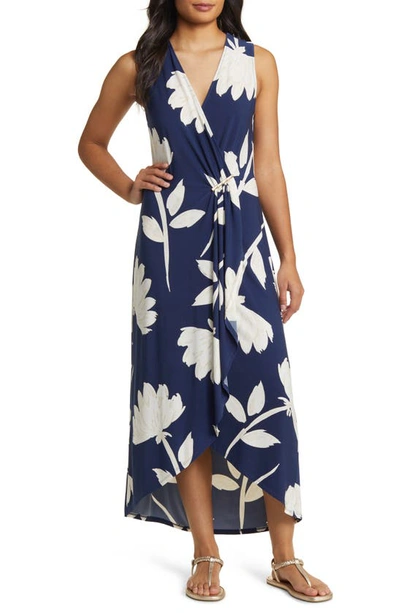 Tommy Bahama Flora Nights Sleeveless Maxi Dress In Island Navy