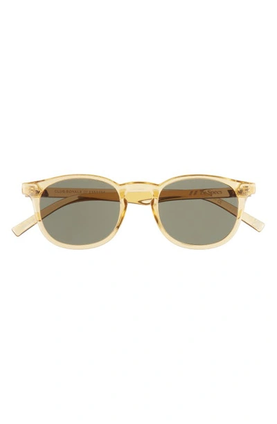 Le Specs Club Royale 48mm Round Sunglasses In Butterscotch