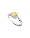 Samuel B. Square Cut Bubble Band Ring In Silver And Gold