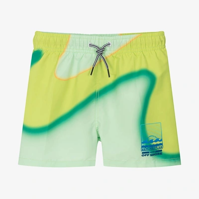 Molo Teen Boys Green Wave Swim Shorts (upf50+)