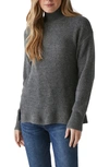 Michael Stars Zion Mock Neck Sweater In Charcoal