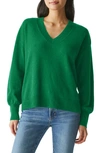 Michael Stars Wes V-neck Sweater In Beetle