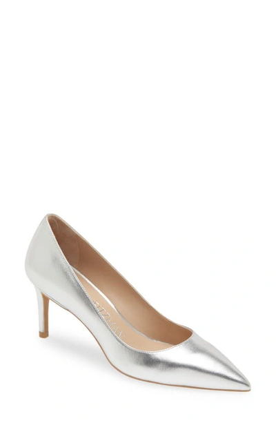 Stuart Weitzman Linsi 75 Pump In Silver