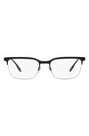 Burberry Douglas 56mm Square Optical Glasses In Black