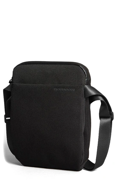 Troubadour Compact Messenger Bag In Black